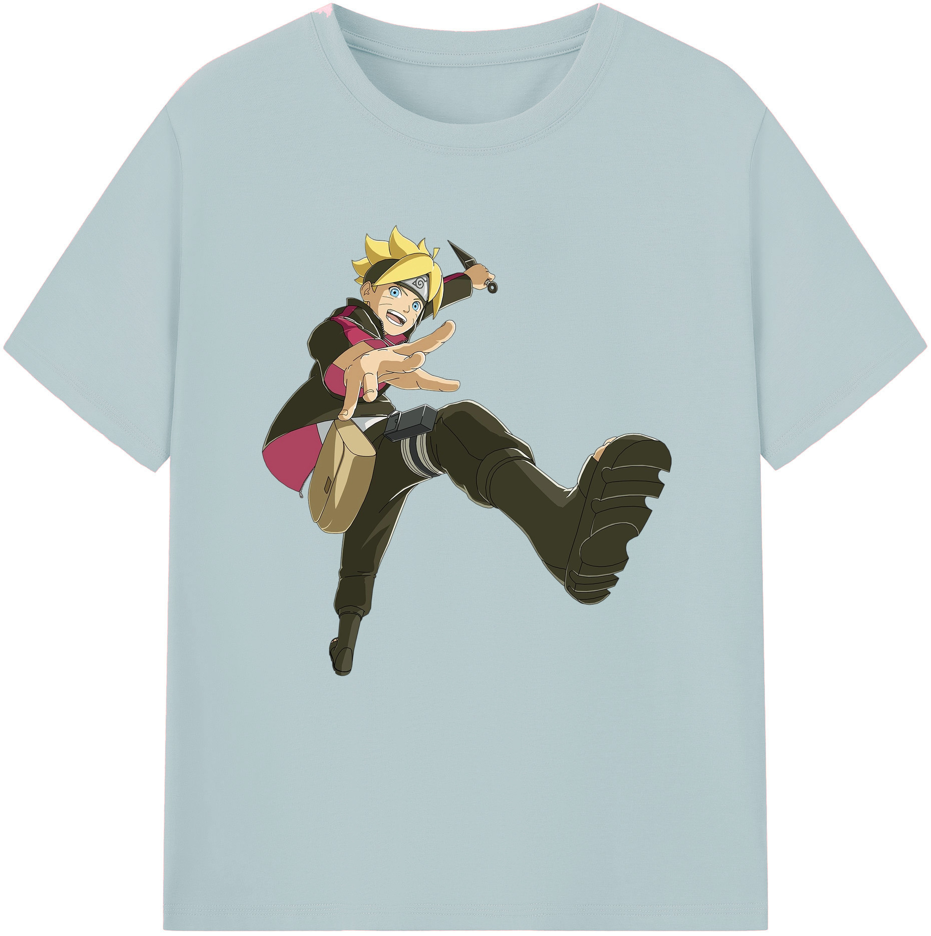 （画像用） NARUTO -ナルト- うずまき ボルト Uzumaki Boruto 綿100％半袖Tシャツ（フロントプリント）